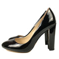 Women Patent Round Toe Block Heel High Heel Pumps Office Work Shoes Multi-color