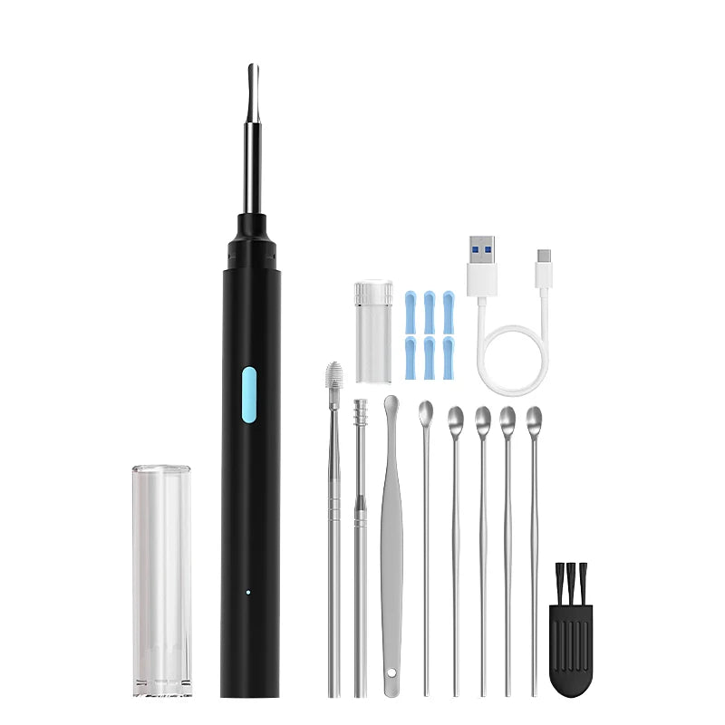 Visual Ear Cleaner Video Ear Camera 4.2mm Ear Picking WIFI Ear Endoscope With 6LEDs Digital Ear Wax Removal Tool Ear Spoon Kit