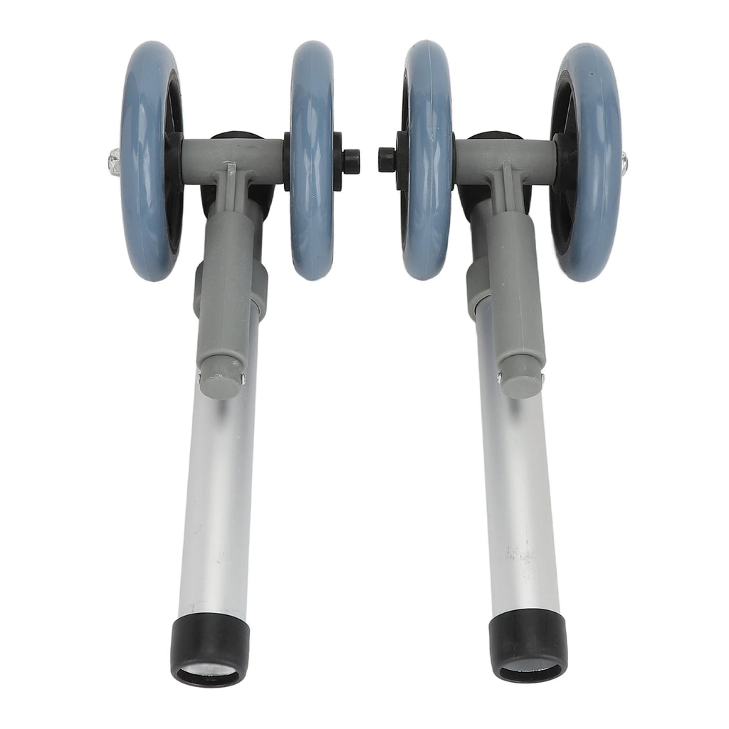 1 pair Walker Wheels Walker Wheels Adjustable Height Replacement Walker Feet Caster with Brake Wheel for Seniors Disabled People