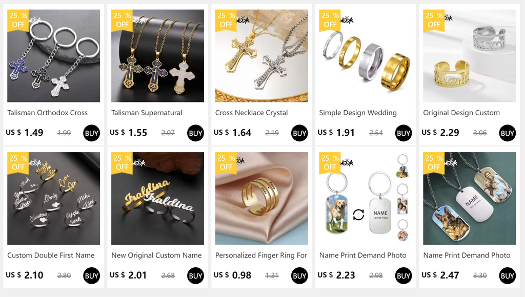 Cross Personalized Name Finger Ring Custom Gift For Woman Men Gold Color Stainless Steel Jesus Christian Amulet Talisman Jewelry
