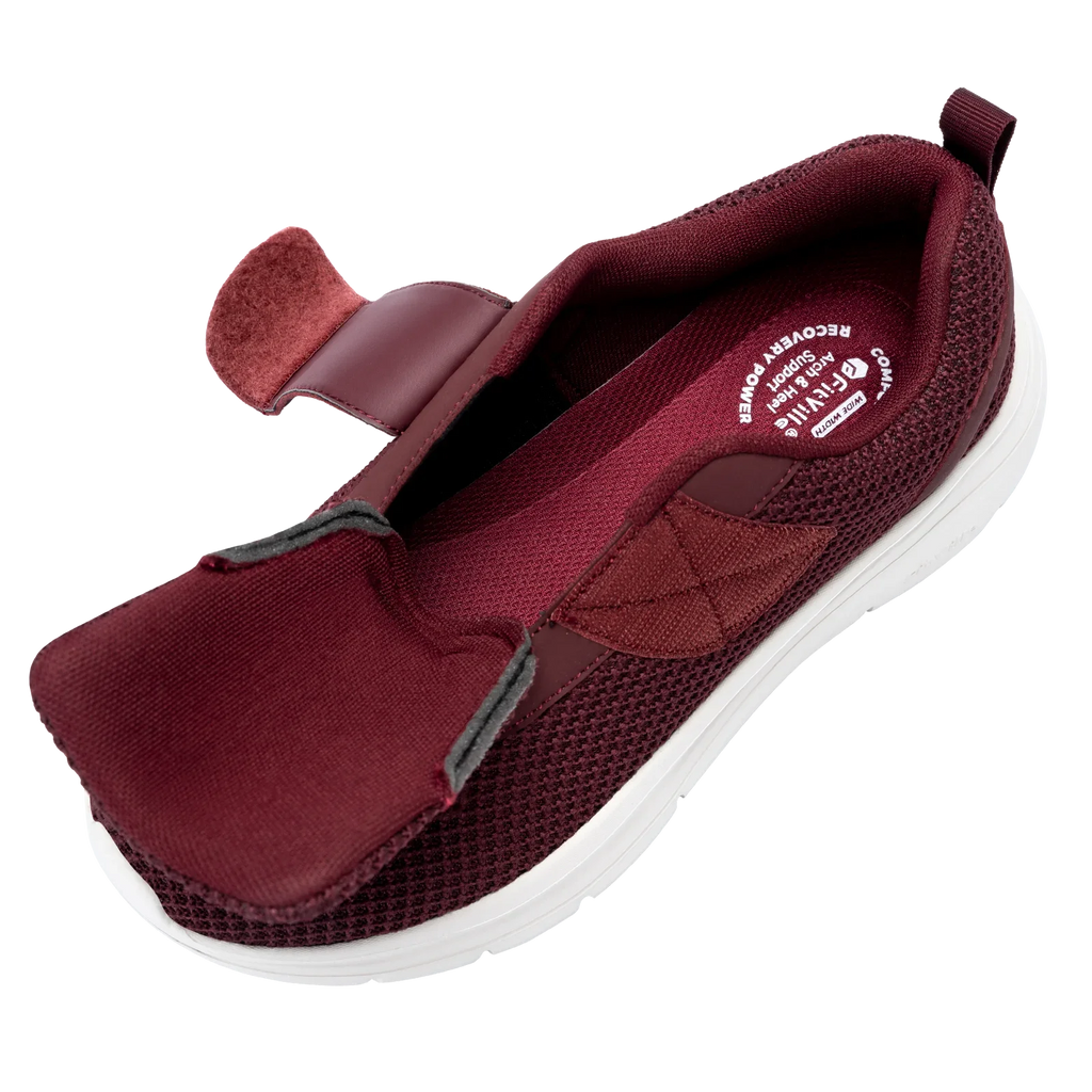 FitVille Women'S Shoes Wide Sneakers Diabetes Shoes Adjustable Strap For Swollen Feet Slip On Walking Lightweight Comfortable