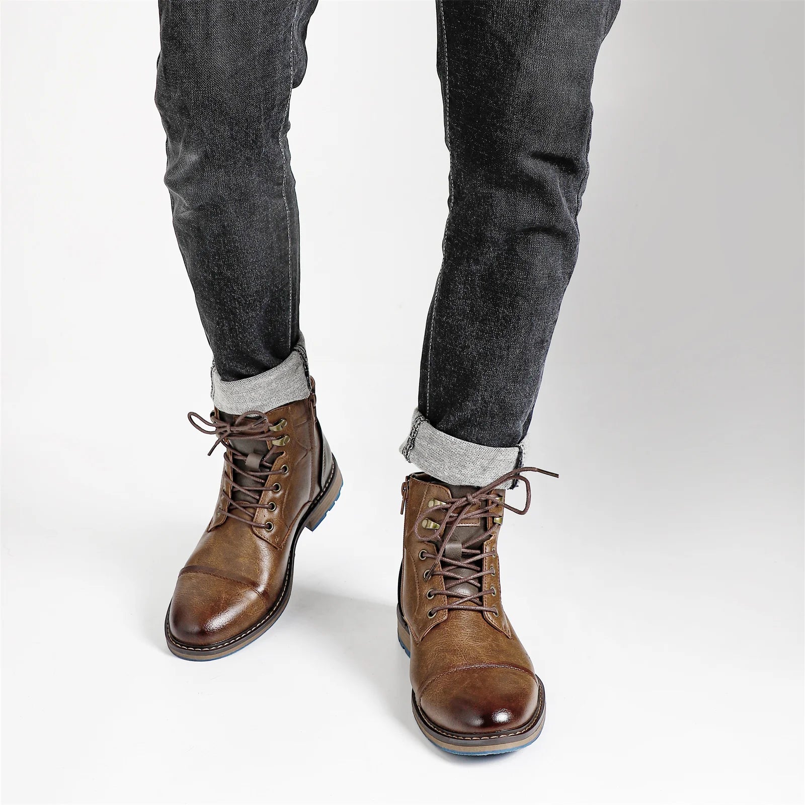 Retro Men Boots Outdoor Casual Fashion Men Ankle Boots