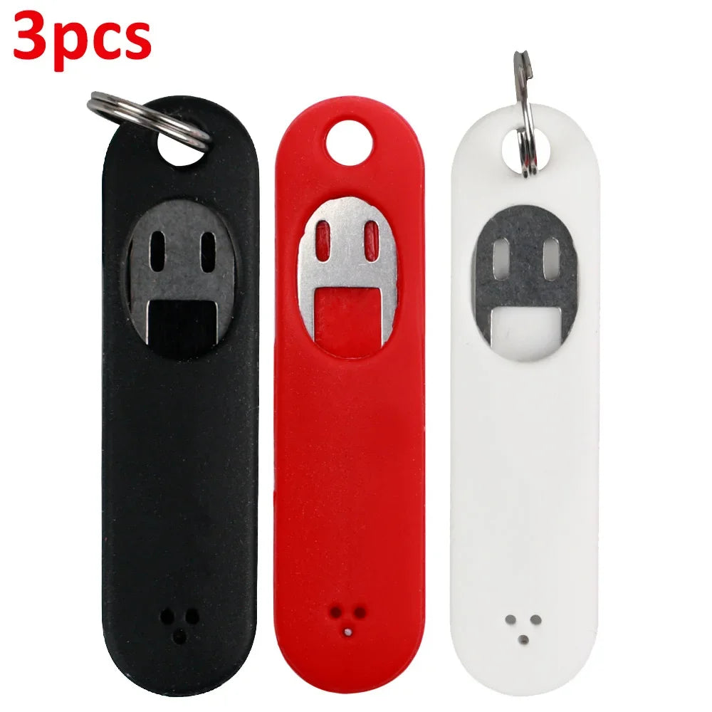 Anti-Lost Sim Card Eject Pin Needle with Storage Case Universal Mobile Phone Steel Ejector Pin SIM Card Tray Opener Keyring