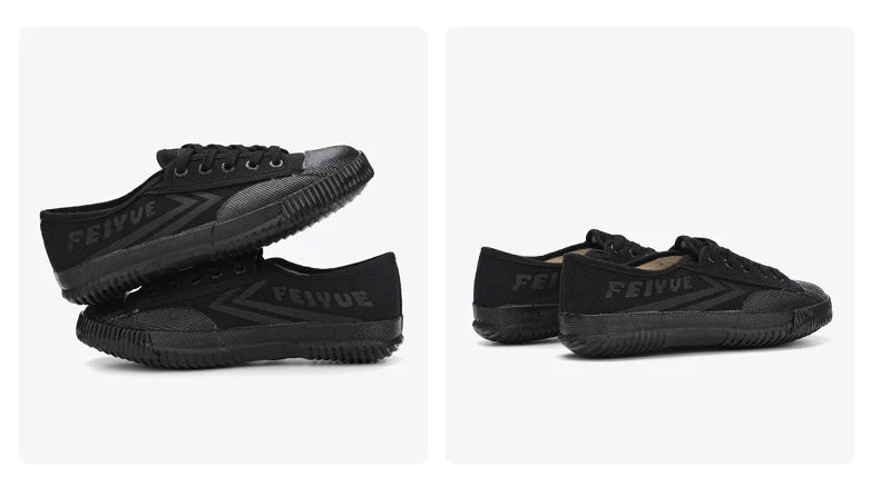 DaFu Flying Men's Athletic Shoes Long Distance Running Jump Far Field Event Canvas Sports Shoes Couple's Loafers Black Sneakers