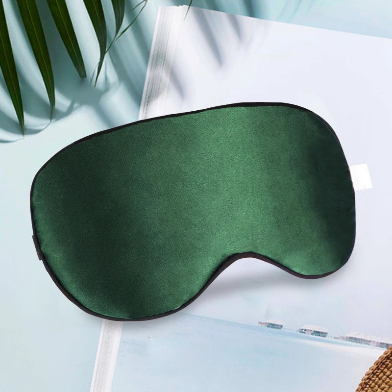 Silk Sleep Mask 100% Light Blocking Travel Nap Lightweight Eyes Night Mask Health Blindfold Sleeping Shield Soft Eye Care Tools