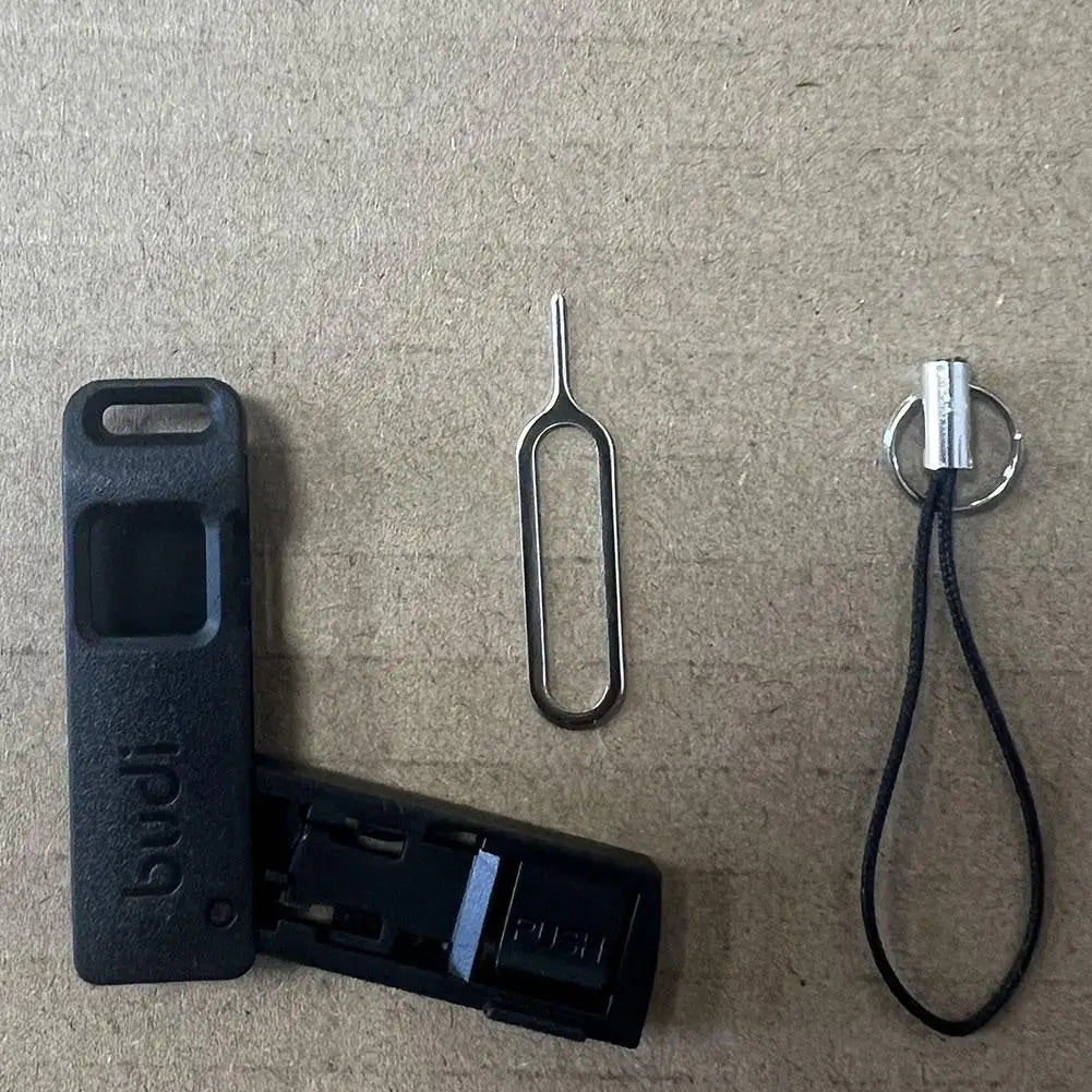 Multi-function Card Slot Storage Box TF SIM Card Ejector Storage Slot With Lanyard Anti-lost SIM Card Removal Needle Pin 1pcs