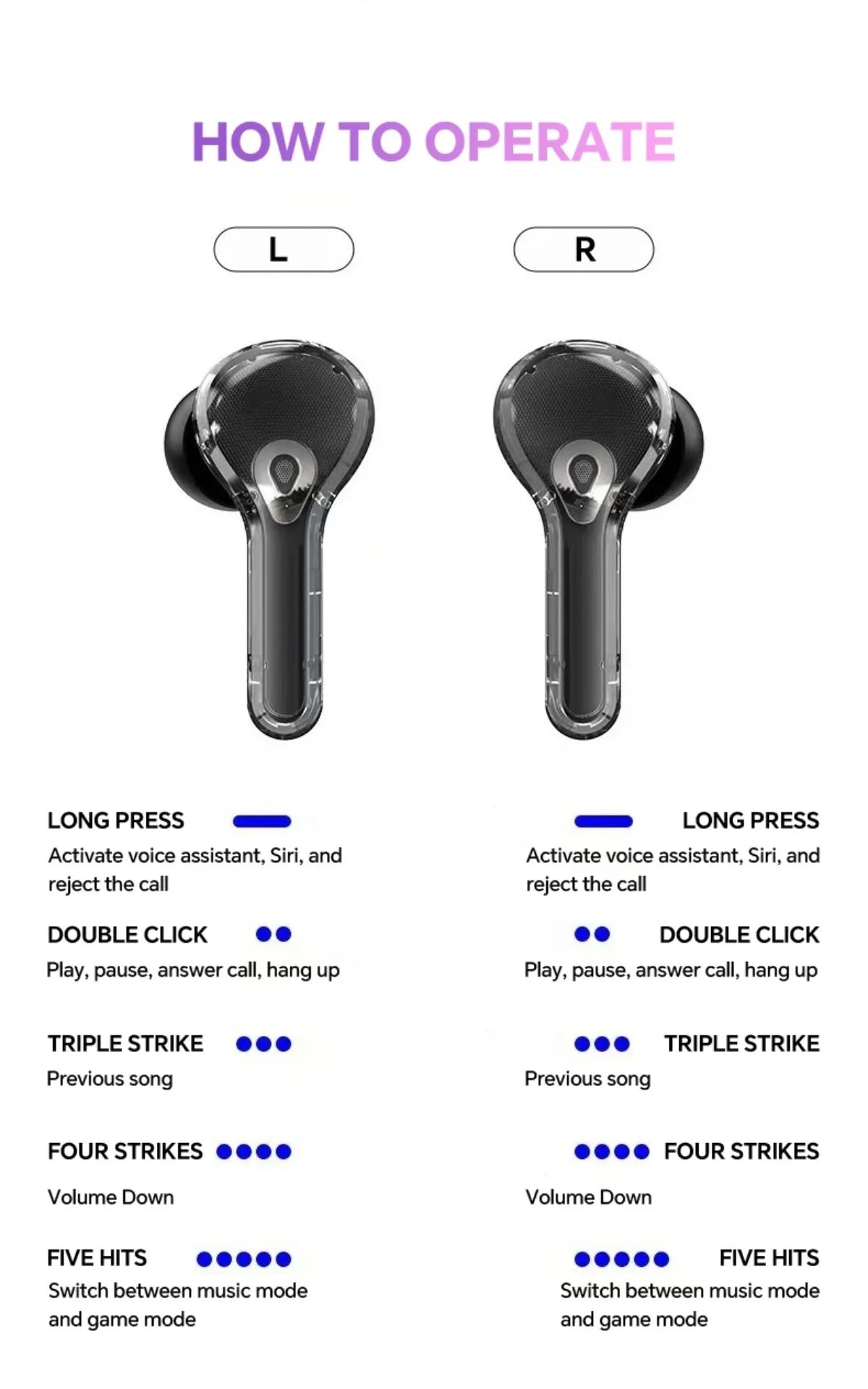 Wireless Bluetooth Headphones,144 Language Real Time Translation Earphones for Business,with Smart Touch Screen HiFi TWS Headset