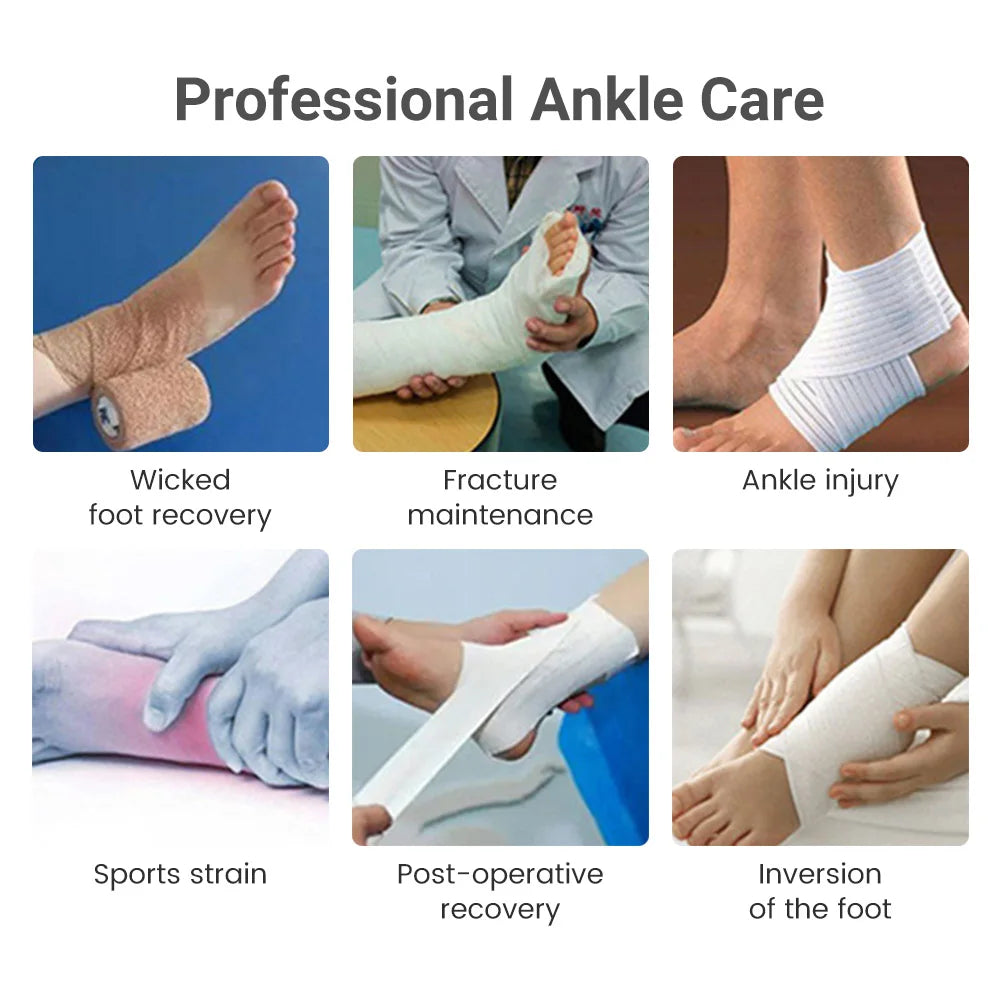 Foot Ankle Fixed Support Brace Medical Adjustable Joint Foot Orthotics Support Protector Stabilizer Fracture Fix Rehabilitation
