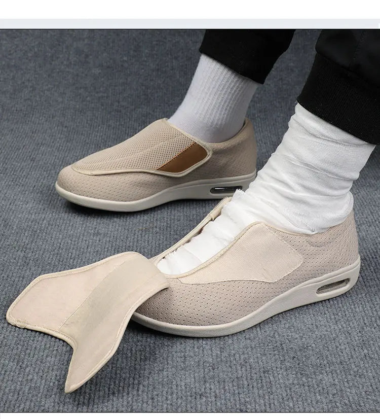 XIHAHA New Casual Orthopedics Wide Feet Swollen Shoes Thumb Eversion Adjusting Soft Comfortable Diabetic Shoe Walking Shoes