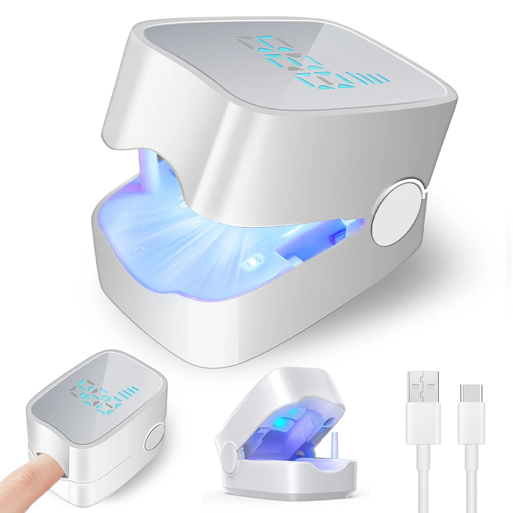Nail Treatment Device for Fungal Infection,Nail Fungus Laser Assist Tool UV Professional Nail Fungus Blue Cleaning Laser Device