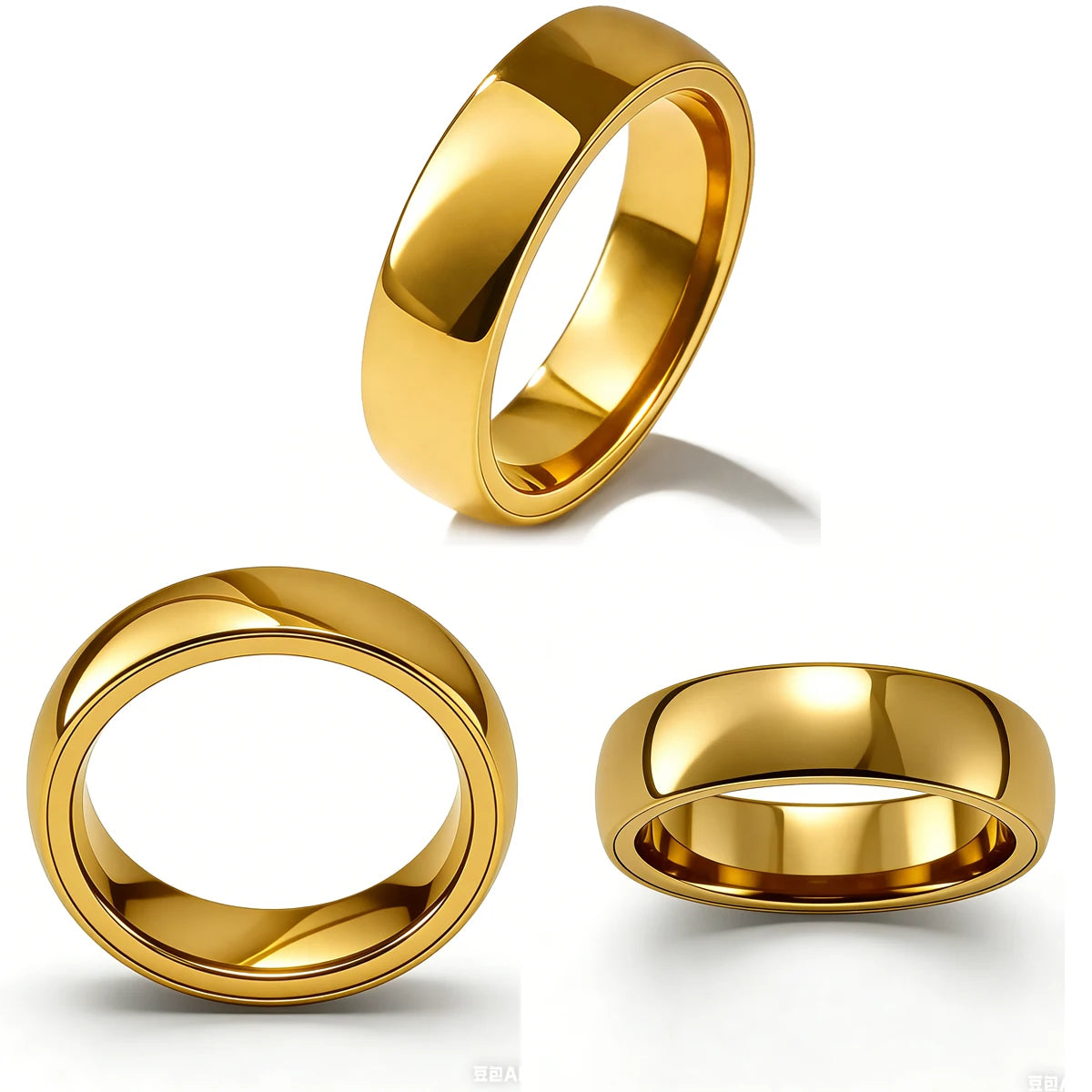 Ntag216 NFC Gold Ceramic Ring, Programmable 888 bytes Smart Accessory for Personalized URL Storage, Supports IOS or Android