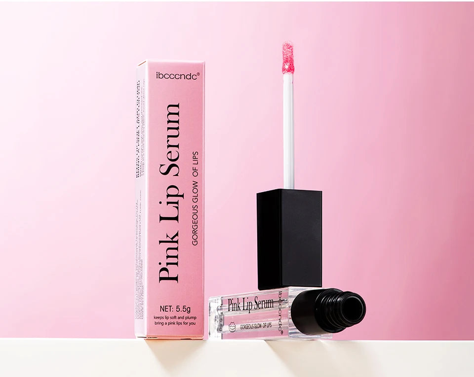 Pink Lip Serum Moisturizing Fresh Effective Reduce Pigmentation Exfoliating Plumper Sexy Care Cosmetics