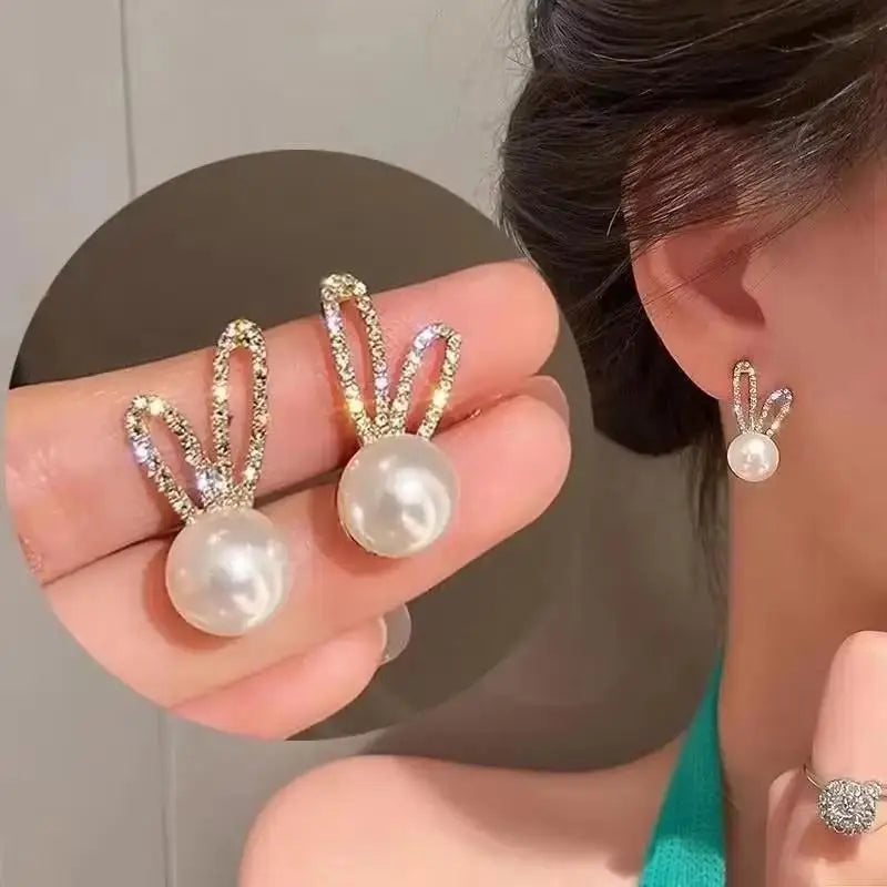 Korean Fashion Zircon Drop Earrings For Women Jewelry 2026 Trending New Luxury Women's Geometric Hoop Earrings Pendientes Gifts