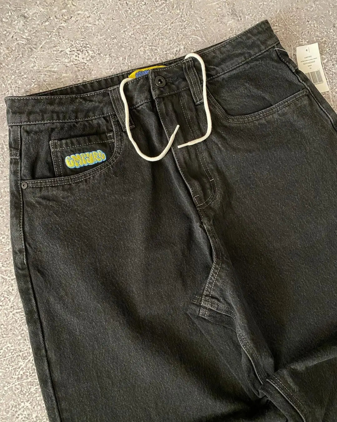 American Vintage Washed and Distressed Jeans High Street Casual Japanese Women Pants Y2k Loose Straight Fit Slim and Versatile