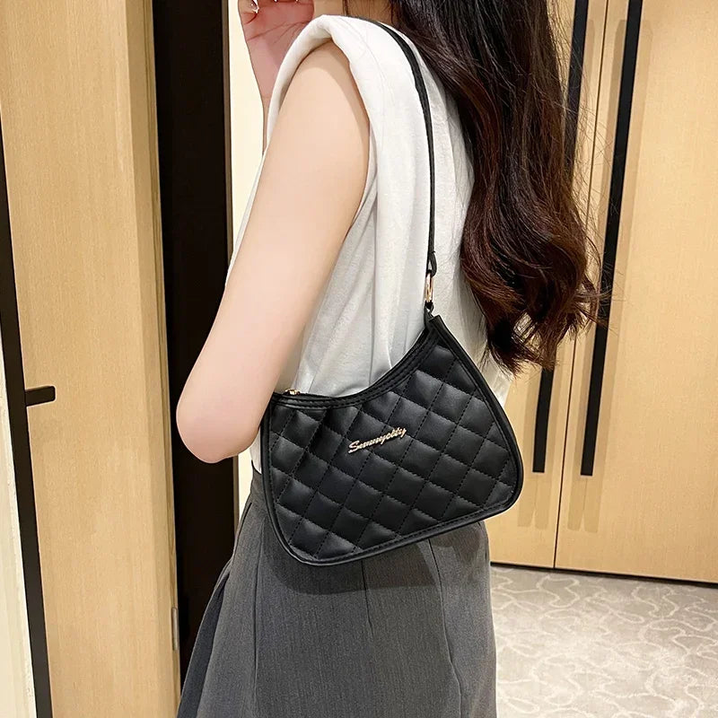 Ladies' retro shoulder bag, armpit bag, crossbody bag with fashionable design