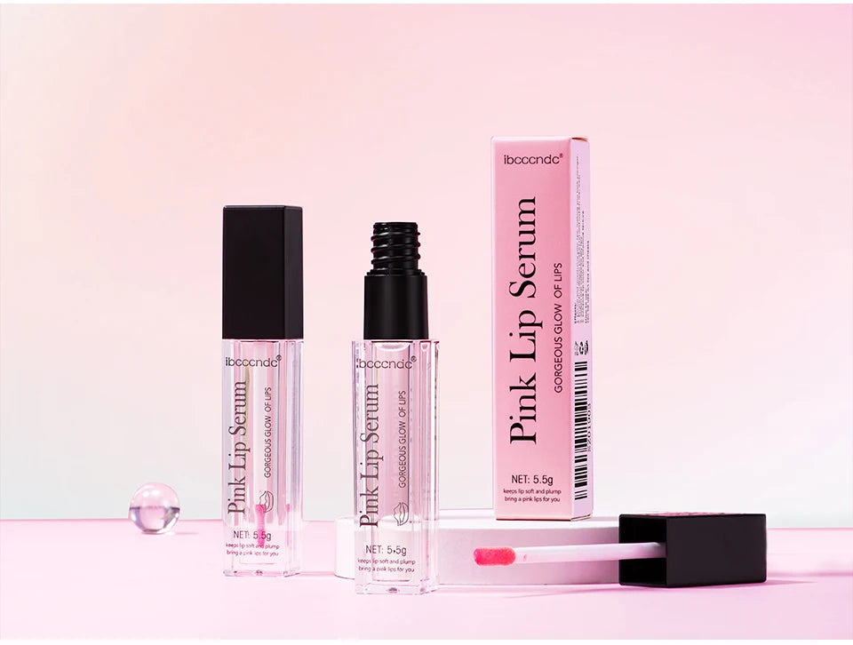 Pink Lip Serum Moisturizing Fresh Effective Reduce Pigmentation Exfoliating Plumper Sexy Care Cosmetics