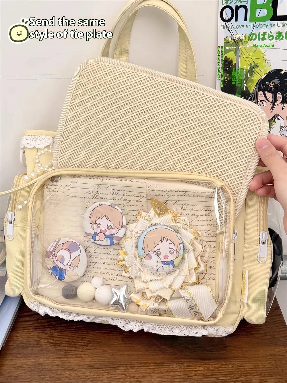 Ballet Girl Has A Large Appetite Itabag Japanese Two-Dimension Single Shoulder Cross Body Goods Bag Gift For Friends