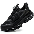 Men's Work Shoes  Rotary Buckle Work Sneakers Protective Shoes Safety Industrial Puncture-Proof Anti-Smash Steel Toe Shoes