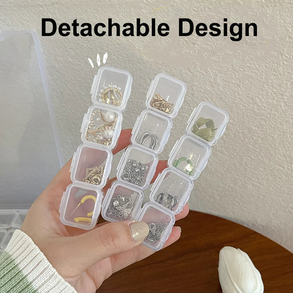 1pc 28 Grids Plastic Storage Box Adjustable Compartments for Jewelry Diamond Embroidery Art Craft Accessory Organizer Case