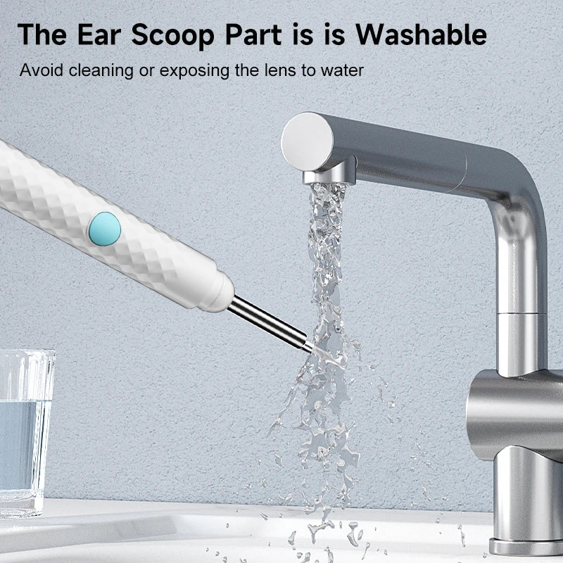 4.2mm Camera Viual WiFi Endoscope 1080P Camera for iOS/Android Phones Tablet Waterproof Ear Scope for Ear Cleaning Skin Check