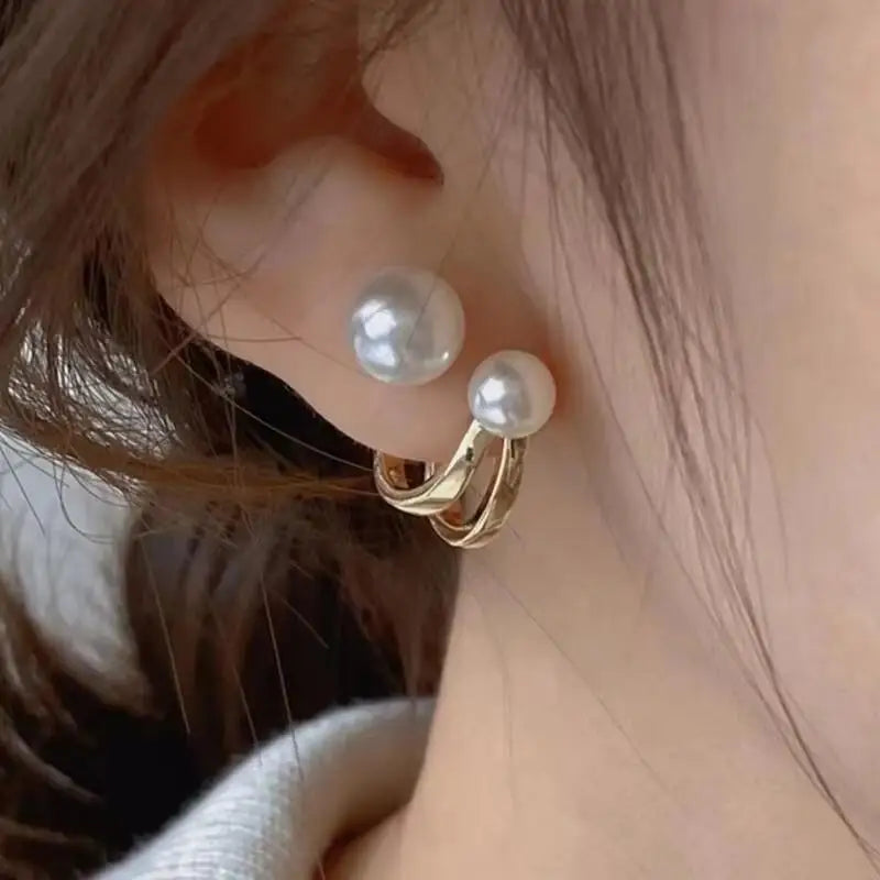 Korean Fashion Zircon Drop Earrings For Women Jewelry 2026 Trending New Luxury Women's Geometric Hoop Earrings Pendientes Gifts