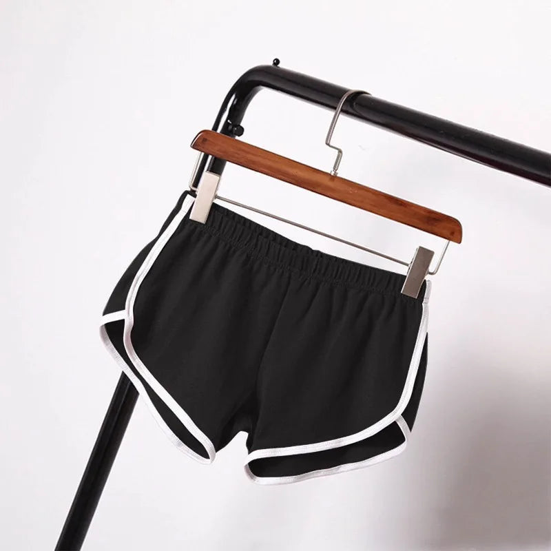 2026 Women's Summer Yoga Beach Shorts Sports Shorts Women's Home Casual Shorts Solid Color Fashion Candy Color Hot Pants Shorts