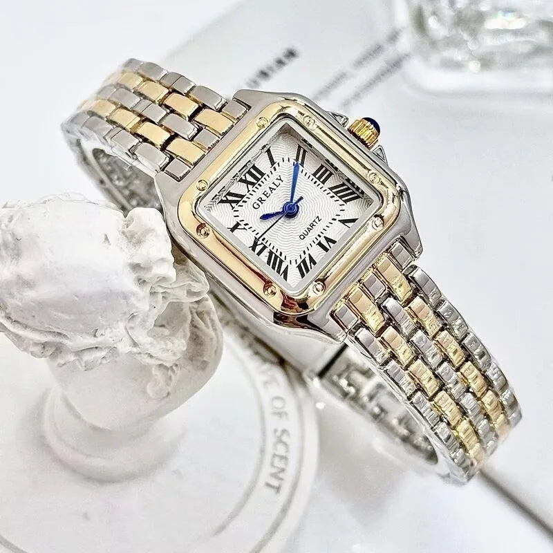 Luxury  Women Watches Fashion Square Quartz Wristwatch Simple Ladies Clock Reloj Mujer