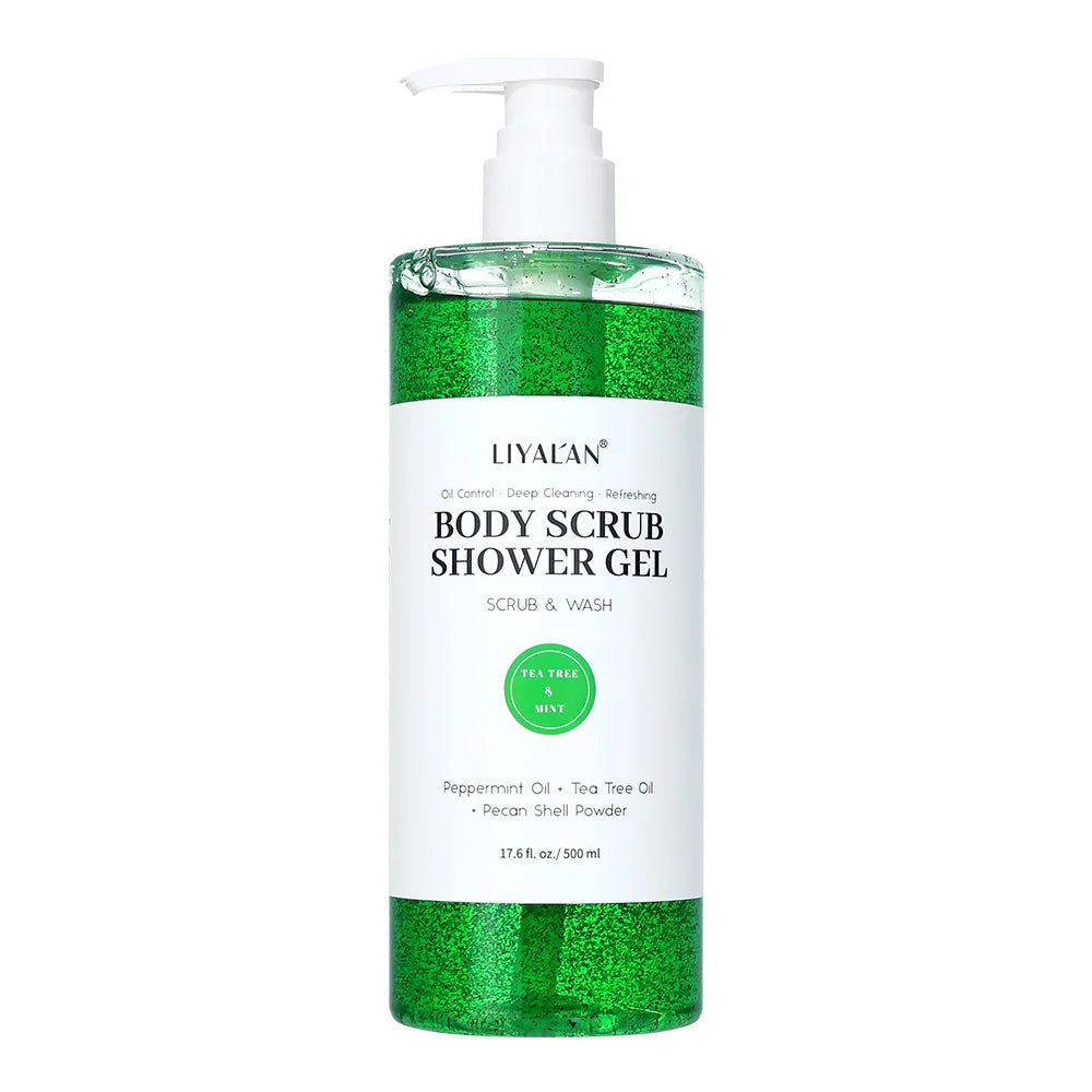 Scrub Shower Gel Turmeric Kojic Acid Even Skin Tone Smooth Exfoliating Moisturizing Soothing Body Wash Body Care Cleansing Bath