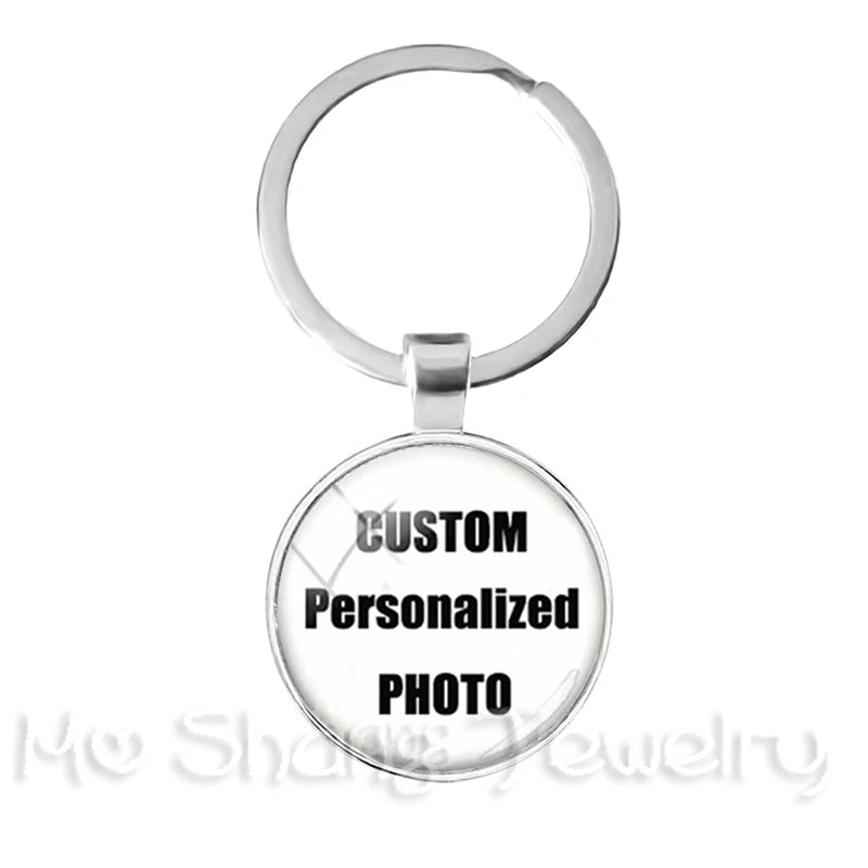 Personalized Custom Keychain Photo Mum Dad Baby Children Grandpa Parents Custom Designed Photo Gift For Family Anniversary Gift