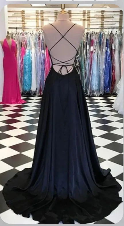 A-line Slit Cowl Neckline Satin 3 Styles Bridesmaid Dress With Tieing Dresses For Special Events Evening Dress Dresses For Prom