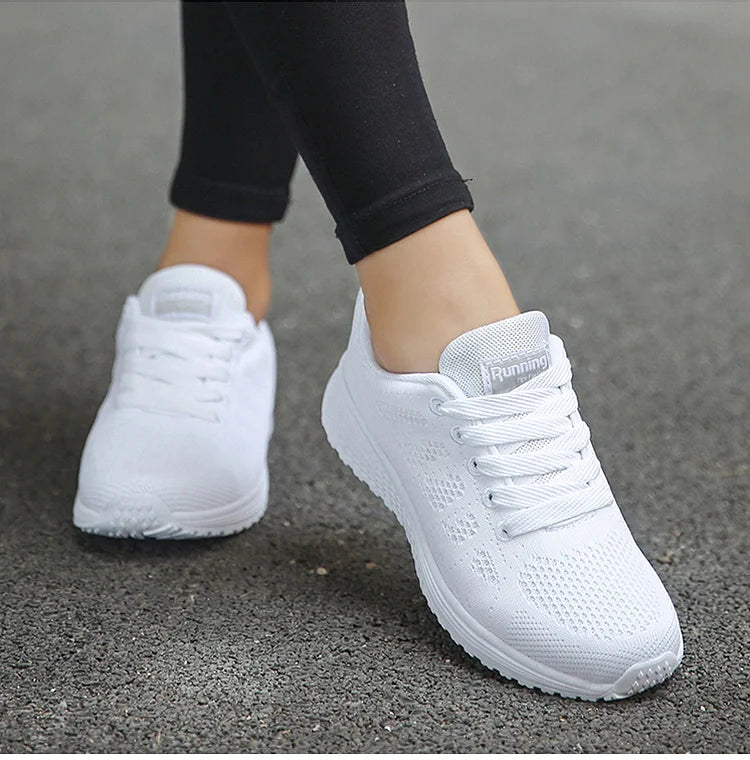 Women's Sports Shoes White Sneakers Lightweight Gym Shoes For Woman Spring Summer Sneaker High Quality Shoes Women Casual Tenis