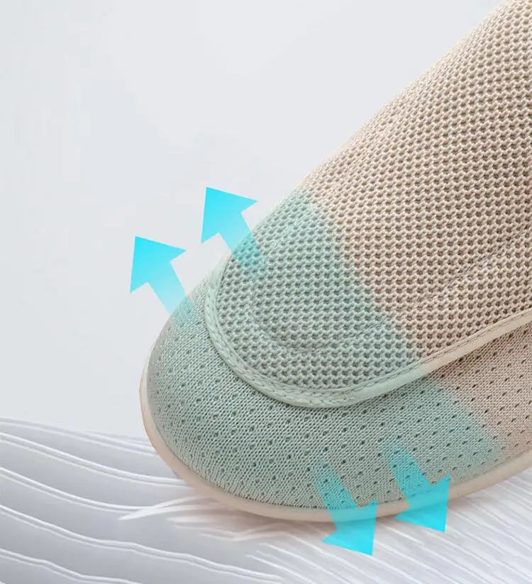 XIHAHA New Casual Orthopedics Wide Feet Swollen Shoes Thumb Eversion Adjusting Soft Comfortable Diabetic Shoe Walking Shoes