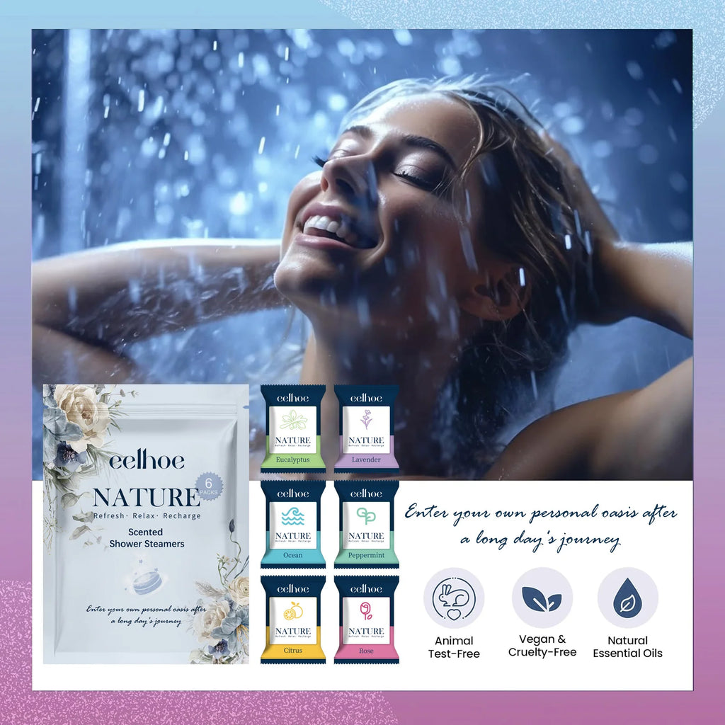 EELHOE Shower Steamer Tablet Nourishing Clean Dirt Eliminate Odor Relaxing Relieve Fatigue Moisturizing Shower Spa Bath Supplies
