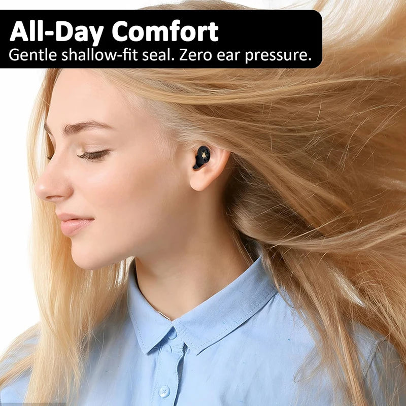 Ear Plugs for Sleeping 35dB Noise Cancelling Silicone EarPlugs for Concerts Traveling Studying Focus Reusable Ear Protection