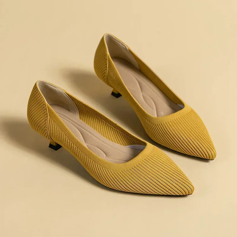 Women's Solid Color Flat Shoes Casual Fashion Breathable Non Slip Rubber Sole Pointed Non-Slip Comfortable Spring and Autumn