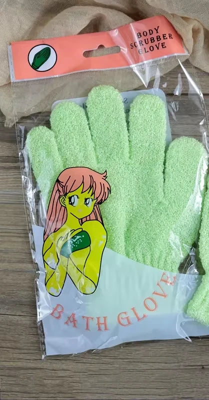 1PC Body Cleaning Washcloth Soft Brush Home Hotel Bathroom Shower Ball Back Scrubber Set Exfoliating Skin Towel Bath Gloves