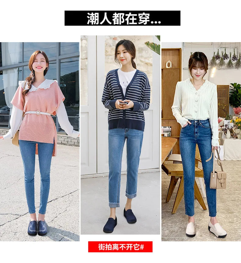 2022 Spring Autumn Women Flats Platform Loafers Ladies Genuine Leather Comfort Wedge Moccasins Orthopedic Slip On Casual Shoes