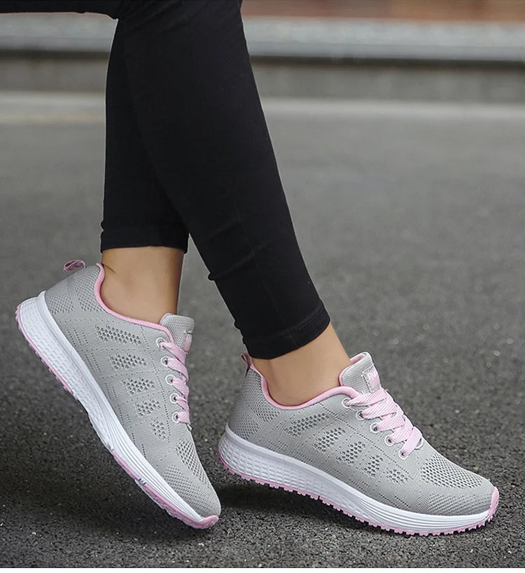 Women's Sports Shoes White Sneakers Lightweight Gym Shoes For Woman Spring Summer Sneaker High Quality Shoes Women Casual Tenis
