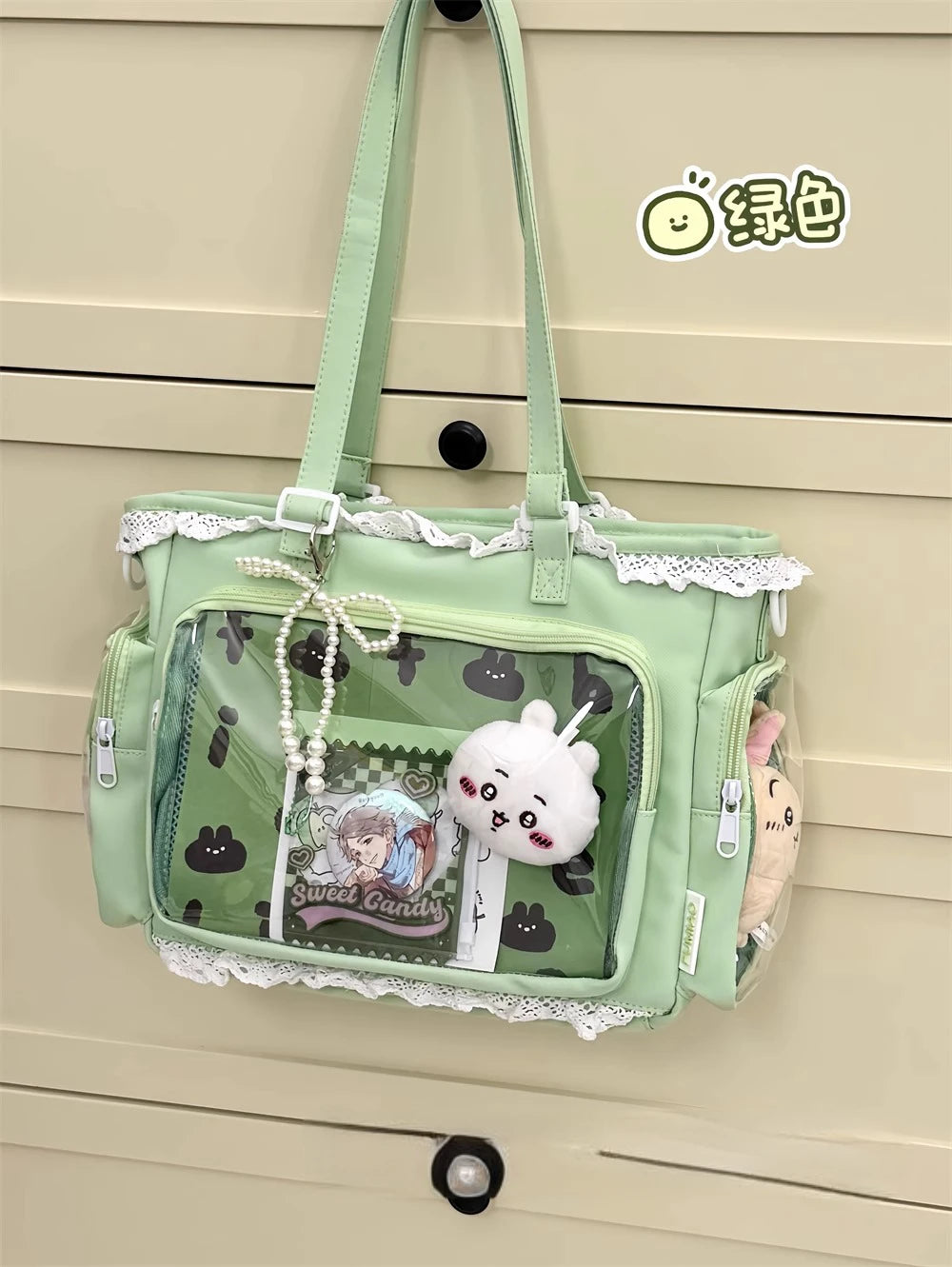 Ballet Girl Has A Large Appetite Itabag Japanese Two-Dimension Single Shoulder Cross Body Goods Bag Gift For Friends