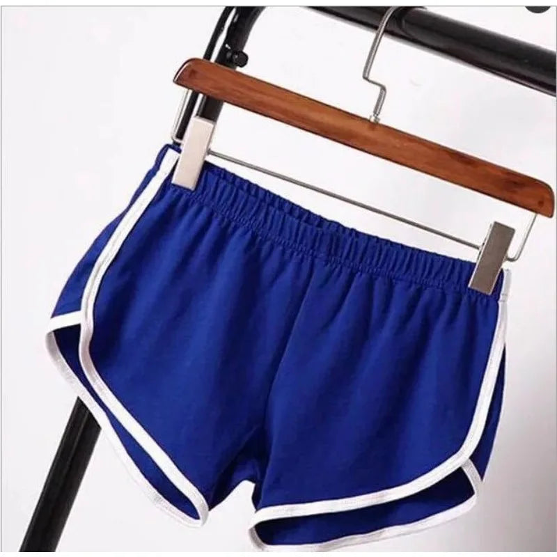 2026 Women's Summer Yoga Beach Shorts Sports Shorts Women's Home Casual Shorts Solid Color Fashion Candy Color Hot Pants Shorts