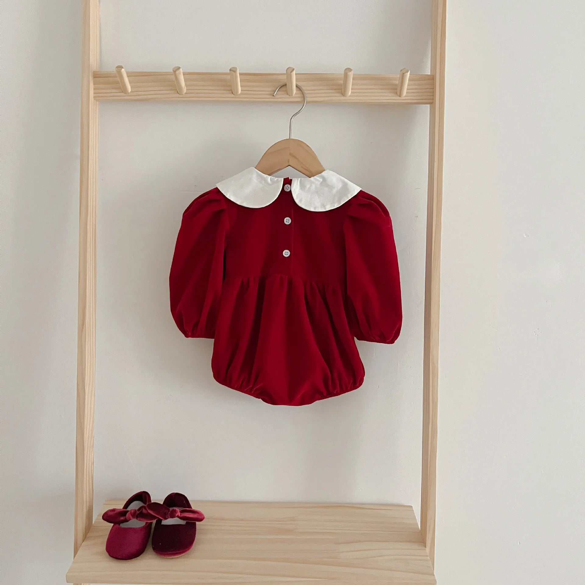 Autumn Newborn Kids Baby Girls Long Sleeve Sweet Solid Color Princess Rompers Infant New Baby Girls Rompers Clothes