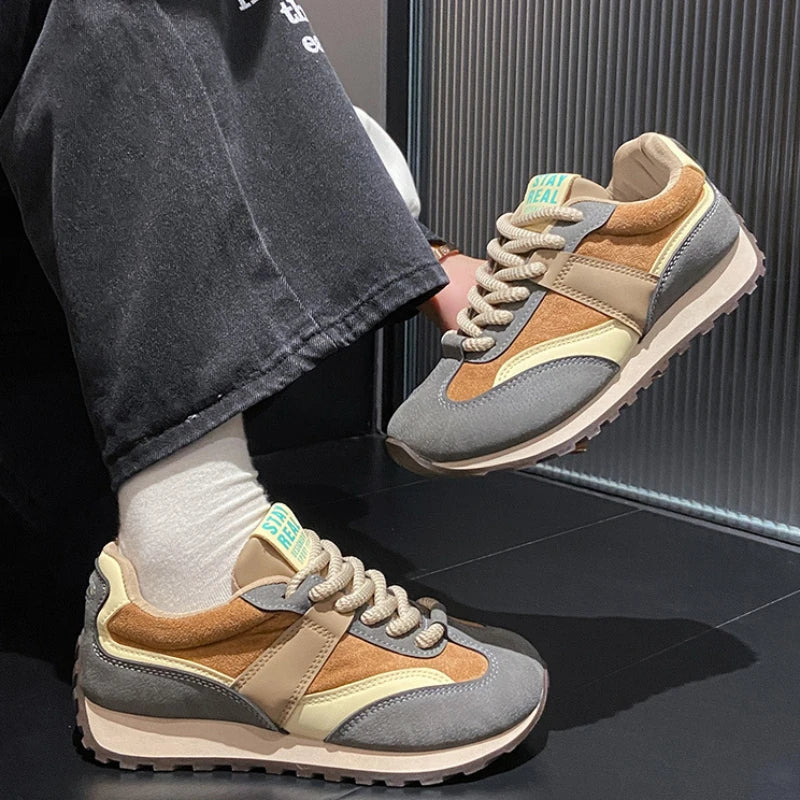 Women's Luxary Sneakers Vintage Platform Sports Shoes Women 2025 Autumn New Sports Running Casual Shoes Ladies Vulcanize Shoes