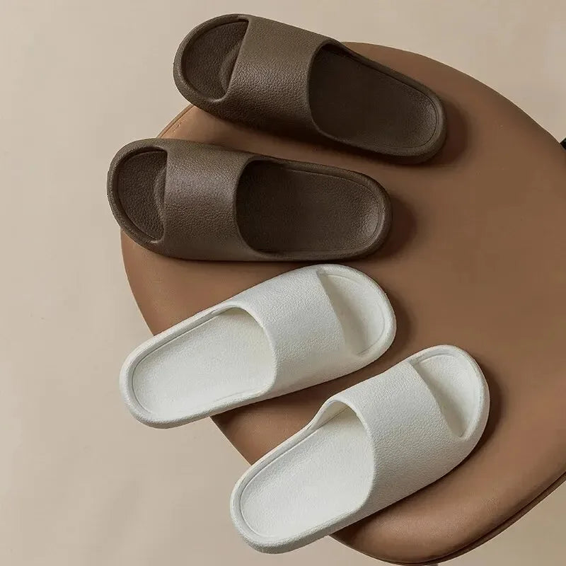 Super Soft Sole Eva Slippers Summer Women Thick Soles Non-slip Home Indoor Outdoor Couple Slippers Bath Flip Flops