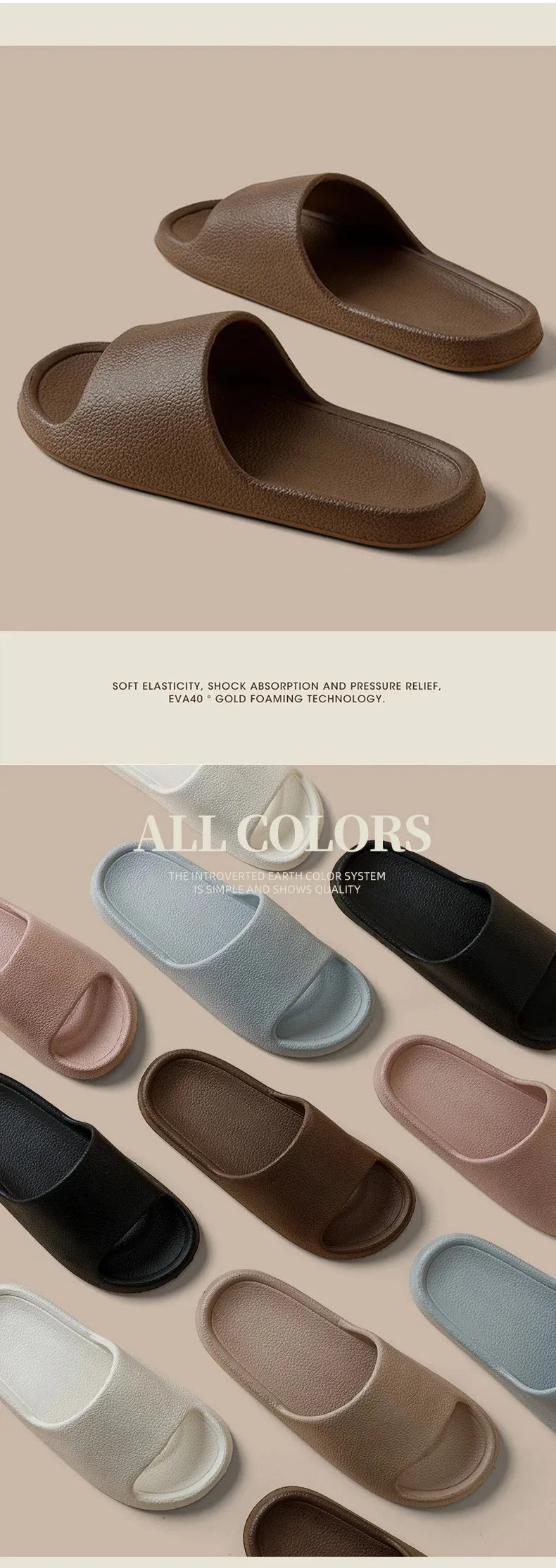Super Soft Sole Eva Slippers Summer Women Thick Soles Non-slip Home Indoor Outdoor Couple Slippers Bath Flip Flops