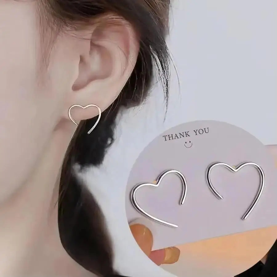 Korean Fashion Zircon Drop Earrings For Women Jewelry 2026 Trending New Luxury Women's Geometric Hoop Earrings Pendientes Gifts