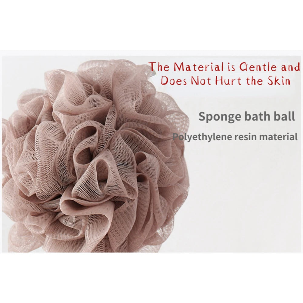 Soft Mesh Bath Sponge Balls Nylon Cleaning Brush Shower Puff Body Cleaner Exfoliating Scrubbers Bath Ball Bathroom Supplies