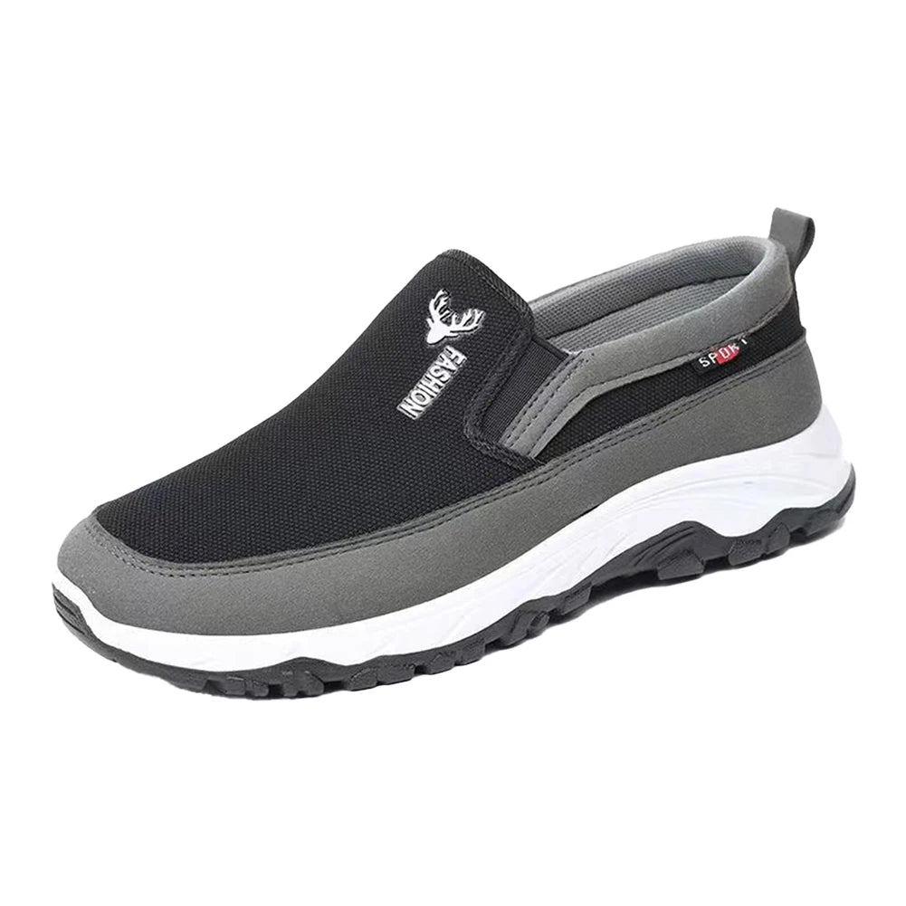 Men Orthopedic Travel Plimsolls Breathable Casual Travel Shoes Non-Slip Comfortable for Outdoor Activity Hiking Walking