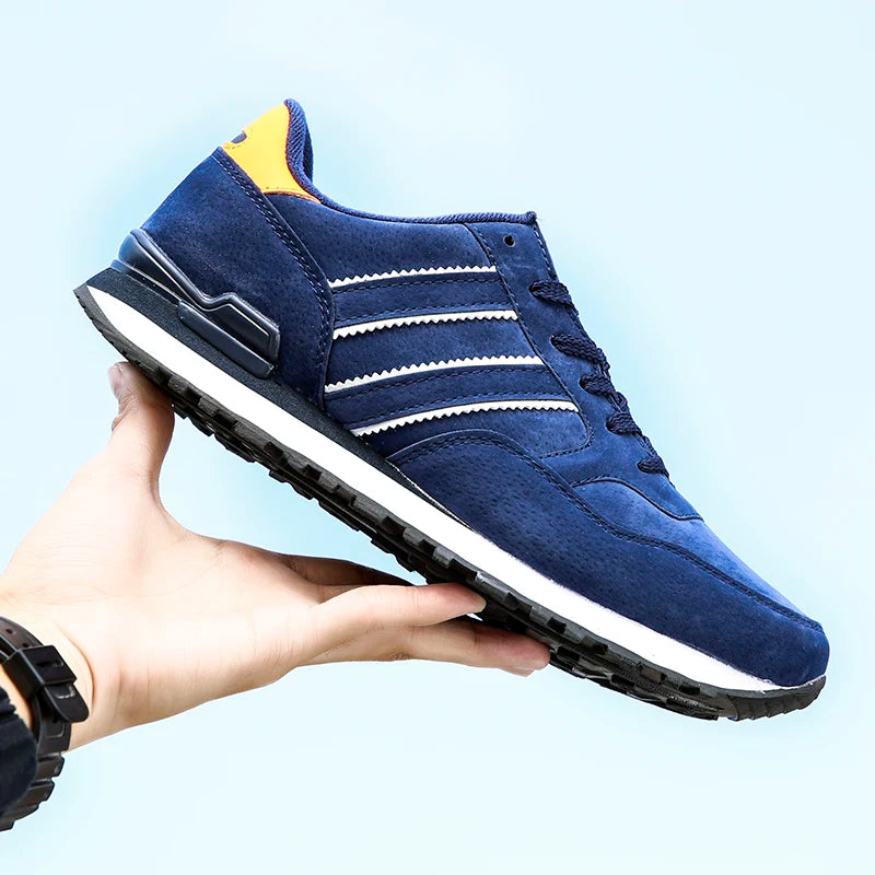 2024 New High Quality Men's Sneakers Leather Casual Shoes Autumn Breathable Men Shoes Male Flat Shoe