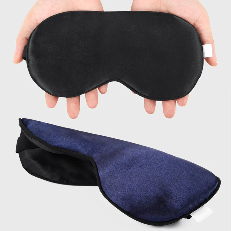 Silk Sleep Mask 100% Light Blocking Travel Nap Lightweight Eyes Night Mask Health Blindfold Sleeping Shield Soft Eye Care Tools