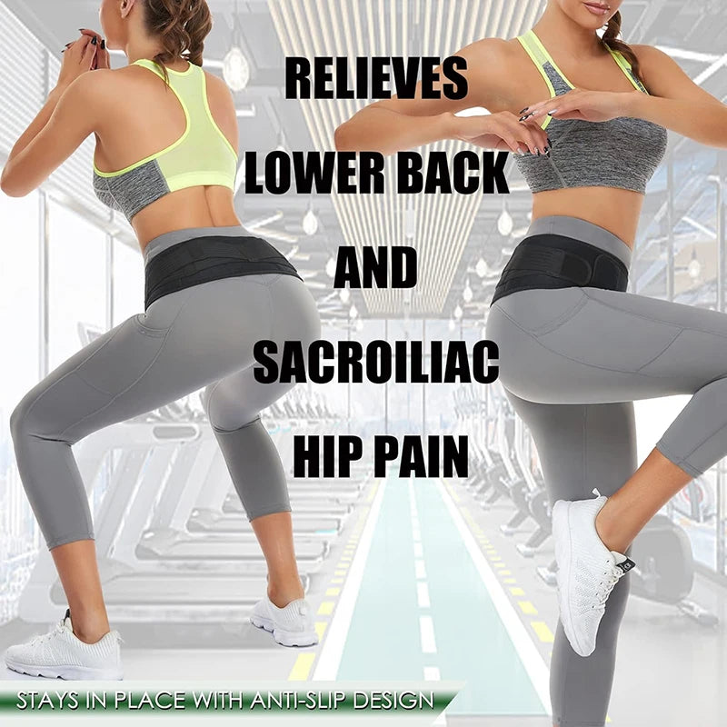 Sacroiliac SI Joint Hip Belt Lower Back Support Brace For Men Women Pelvic Support Belt Trochanter Belts Sciatica Pelvis Lumbar